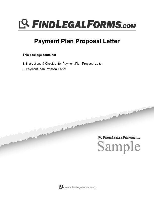 payment plan proposal letter sample bules penantly co