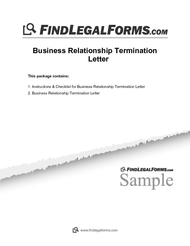 business relationship termination letter