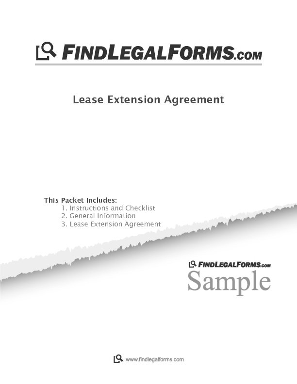 kansas lease extension agreement sample